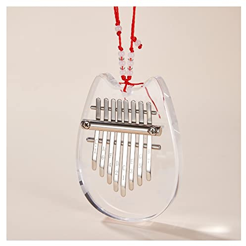 Anfänger Kalimba Daumenklavier 8-Ton Kalimba Finger Piano Tragbares Daumenklavier Aus Acryl (Color : 8 Tone Acrylic)