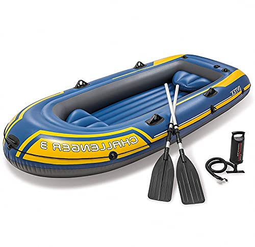 Gommone a Remi, Gommone da Pesca per Adulti 2/3/4 Persone, Gommone da Piscina a Remi