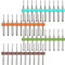 DAOKAI PCB Drill Bits Set,0.6mm 0.8mm 1.0mm 1.2mm Spiral Flute Carbide Drill Bit,for Print Circuit Board Jewelry Beeswax Rough Stone CNC Engraving etc.(4 sets)