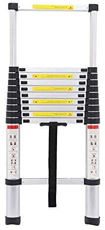 Telescoping Ladder Extendable Alminium Ladders Telescopic Folding Extending Portable Loft Extension Ladder DIY Multi Purpose (Size : 2.9m) Marriage