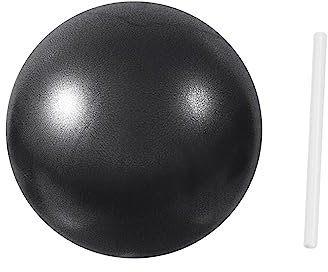 Harilla Kleiner Pilates-Ball, robuster Gymnastikball, Trainingsball für Gymnastik, Rumpftraining, Fitnessstudio, Training, verbessert das Gleichgewicht, Schwarz