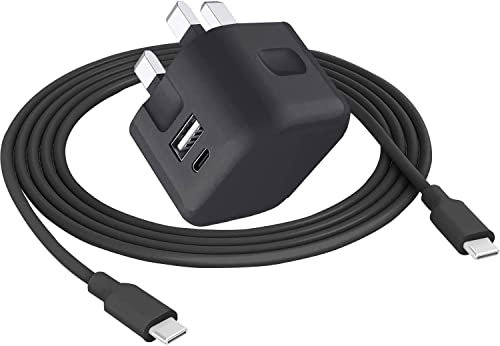 For Honor 400 Lite / 200 Lite - Smart / 90 Smart Lite Pro X9c X6b X7a X8a Pad Magic6 70 50 x6 Charger 20W Dual Port Type C Fast Charging Power Adapter Phone Charger Plug With USB C To C Cable