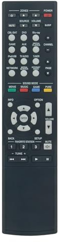 ALLIMITY Ersatz Fernbedienung passend für Denon AV Receiver RC-1182 AVR-X1000 RC1182 AVRX1000 RC 1182 AVR X1000