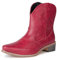 Aro Lora Stivaletti da Cowboy Western Chunkyrayan Stivali e Stivaletti Donna Scarpe Alto Mollet, rosso, 42 EU