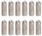 Greensen Guitar Bridge Saddle Screws 12Pcs Fine Tuning Screw for Stratocaster Telecaster Guitar Replacement Accessories (Silver)