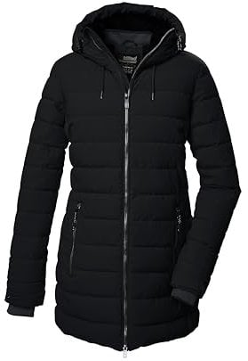 killtec Damen Steppparka/Parka mit Kapuze KOW 55 WMN QLTD PRK, schwarz, 40, 41809-000
