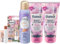 Balea 4er-Set Hautpflege: Lippenpflegestift COCONUT KISS mit Sheabutter (4,8 g) + Deospray GOLDEN LIGHT sommerlich-blumig (150 ml) + 2 x Bodylotion LIFE IS A FAIRYTALE süße Lotion (2 x 200 ml), 550 ml
