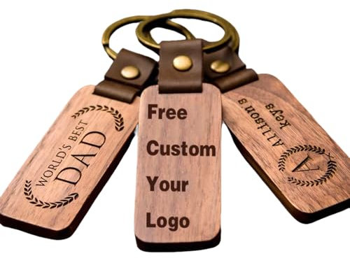 Porte-clés Personnalisé Avec Calendrier/Date/Photo/Texte/Gravé, Porte-clés À Message Gravé Personnalisé, Porte-clés En Bois Pour Maman, Papa, Hommes, Femmes, Père, Petit Ami
