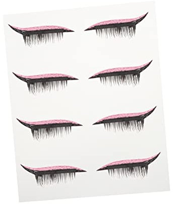 BELLIFFY 4paires Décalcomanies Autocollantes Pour Eyeliner Et Faux Accessoire De Maquillage Temporaire Facile à Appliquer Retirer Pour Occasions Spéciales