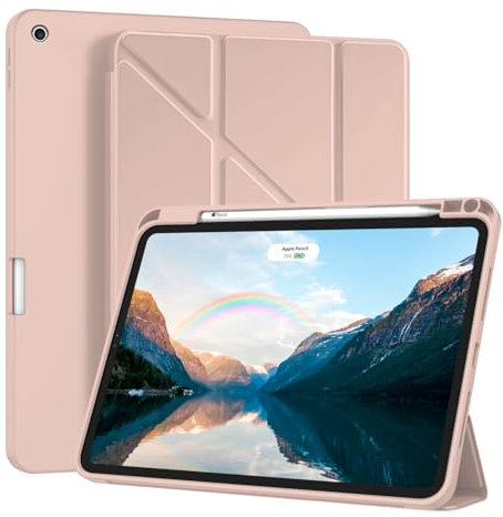 Compatible con funda para iPad Air de 3ª generación 2019/iPad Pro 2017 de 10,5 pulgadas, silicona, ultra fina funda de protección con soporte de función antigolpes, funda con suspensión y despertador