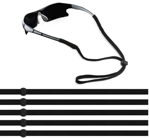5Pcs Unisex Glasses Straps,Sport Eyeglasses Straps Glasses Chain,Non-Slip Eyeglasses Cord,Sunglasses Strap Lanyard Eyewear Strap,Adjustable Spectacle Neck Cord Glasses String Holder Glasses Retainer
