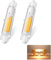 GFDYTG R7S LED 78mm Dimmbar,20W 78mm LED Lampen Ersatz für 200W J78mm Halogenstab,R7S LED COB Glühbirne Warmweiß 3000K 2000LM Kein Flackern,360°Abstrahlwinkel,AC 220-240V,2er Pack