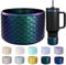 CEDIDJAC Silicone Boot for Stanley Cup 20-40 Oz，for Hydroflask Boot 12-24 Oz，for IceFlow 20-30 Oz,for Owala Tumbler 40 oz,Bottom Protector for Stanley Boot for Stanley Cup Accessories (Jungle Green)