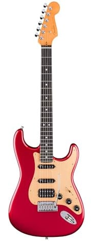 Fender American Ultra II Strat HSS EB SRD E-Gitarre inkl. Koffer