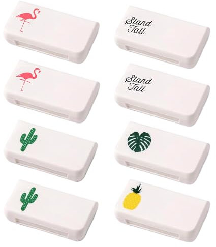 Tablettenbox Klein 8 Stück Pillendose Mini Tablettenbox 1 Tag Tablettenbox 3 Fächer Tragbar Eine Pillendose Zum Mitnehmen Eine Medikamentenbox für Vitamin, Fischöl, Medikamente