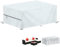 LAMUNI Abdeckung Gartenmöbel 220x90x80cm Wasserdicht Schutzhülle Gartenmöbel Abdeckung 420D Oxford Gewebe Abdeckungen für Gartenmöbel Abdeckplane für Gartentisch Sitzgruppe Balkonmöbel Abdeckung