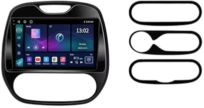 9 Pollici Android 13 Autoradio per Renault Captur Kaptur Clio Samsung QM3 2013-2016 Navigazione GPS Touch screen con Bluetooth SWC FM RDS Radio AHD WIFI DVR Ventola di raffreddamento(2+32G)