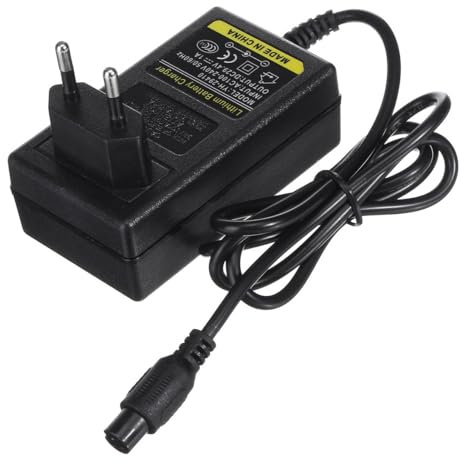 CKryzillix Electric Scooter Charger,E Scooter Charger 100-240v 12mm 29.4V 1A Electric Scooter Charger For Electric Scooter e100 e125 e150 Adapter Charger(1)