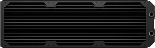 CORSAIR Hydro X-Serie XR5 NEO V2 420 mm Radiator für Custom-Wasserkühlung – Kompatibel mit iCUE LINK-Lüftern, 3 x 140 mm Lüfterhalterungen, Schraubenschutzplatten, G1/4-Zoll-Gewinde – Schwarz