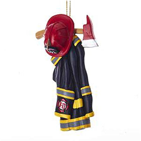 Kurt Adler Firefighter Uniform Christmas Tree Ornament J8509 New