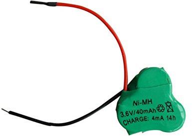 New Ni-MH 40mAh 3.6V Rechargable Battery Cells Plum blossom #02
