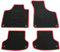 AD Tuning HG10624-ROT Fußmatten Set (4teilig) Schwarz Rot Autoteppiche Matten