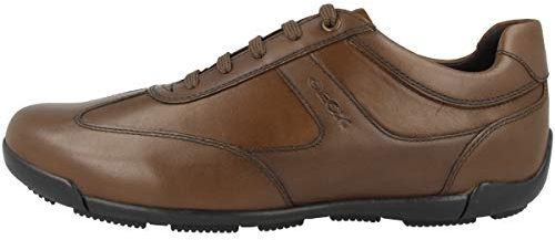 Geox U Edgware A, Sneakers Uomo, Marrone Cognac, 41 EU