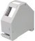 HB-DIGITAL 1x Hutschienenadapter RJ45 Keystone Halterung für Hutschiene 35mm geeignet für Keystonemodule Cat.5e Cat.6/6a Cat.7 Cat.8 Netzwerk Buchse Ethernet LAN Verlegekabel Montage