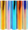 5er Hologramm Plotterfolie selbstklebend, 12x12 Zoll Selbstklebende Vinylfolie, Vinyl Klebefolie, Vinylblätter zum Basteln und Aufkleben auf glatten Oberflächen, mehrfarbige Opal-Bastelblätter