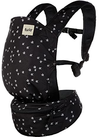 Baby Tula Lite Portabebés compacto, ultra compacto y ligero, conveniente bolsa de transporte, ergonómico y múltiples posiciones para 12-30 libras (Discover)