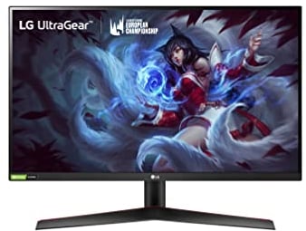 LG 27GN800-B - Monitor Gaming UltraGear 27 pulgadas, Panel NanoIPS: 2560x1440p, 16:9, 350 CD/m², 1000:1, 144Hz, 1ms, DPx1, HDMIx2, NVIDIA G-Sync Compatible, Regulable Inclinación, Color Negro