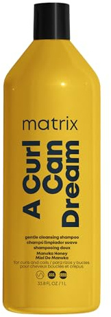Matrix A Curl Can Dream Deep Cleansing Shampoo | Clarifying Shampoo | Preserves Curl Pattern, Removes Build Up | For Curly & Coily Hair | Silicone & Paraben Free | With Manuka Honey Extract