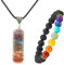 TOFBS Chakras Collar con Colgante de Cristal ＆ 7 Chakras Pulsera Joyas Set para Mujer Hombre, Collar de Piedras Naturales Reiki Pulsera para Protección Curativa Energía Yoga Meditación Equilibrio