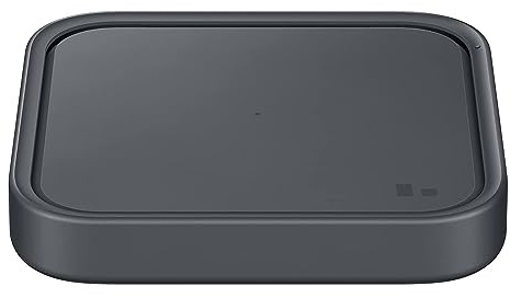 Samsung 15W Wireless Charger Single, Cordless Super Fast Charging Pad for Galaxy Phones and Devices, Compact Design, LED Indicator, USB C Cable Included, 2022, US Version, Grey