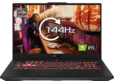 ASUS TUF FA707RM 17.3 144Hz Gaming Laptop (AMD Ryzen R7-6800H, Nvidia GeForce RTX 3060, 16GB RAM, 1TB SSD, Windows 11), Mecha Grey,FA707RM-HX015W