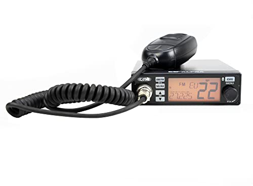 Radio CB CRT Alpha, 4W, Am/FM, 12V/24V, ASQ, Scan, Pantalla a Color, menú de configuración Adicional
