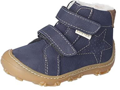 RICOSTA Baby Jungen Lauflernschuhe Donny,Kinder Boots,WMS:Weit,CareTEX,terracare,Barfuß-Schuh,Lammwolle,See (180),20 EU