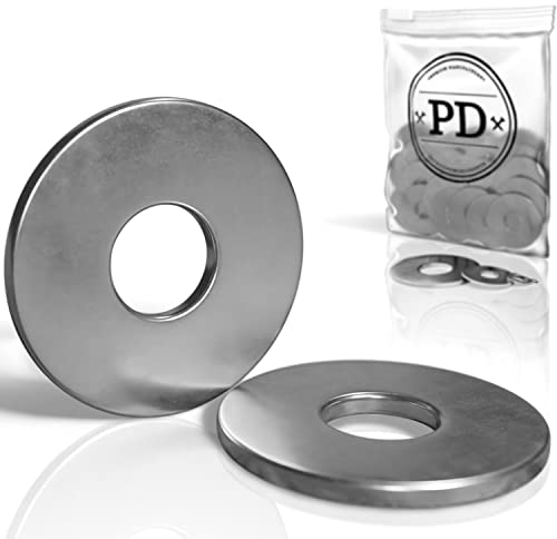 PD® große Unterlegscheiben M10 (DIN 9021 / ISO 7093) | Hochwertige A2 V2A Edelstahl Karosseriescheiben | Rostfreie Edelstahlscheiben Beilagscheiben mit großem Außendurchmesser | 50 Stück