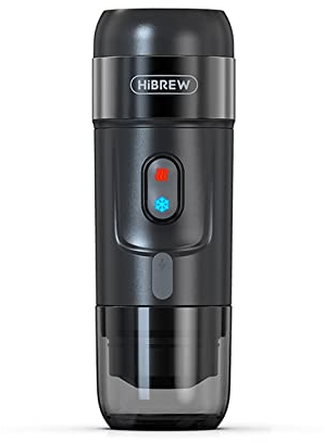 HIBREW H4A Machine à café de voiture Portable Machine à expresso Machine à café poudre de café DC12V 60ML 15Bar multi-capsules