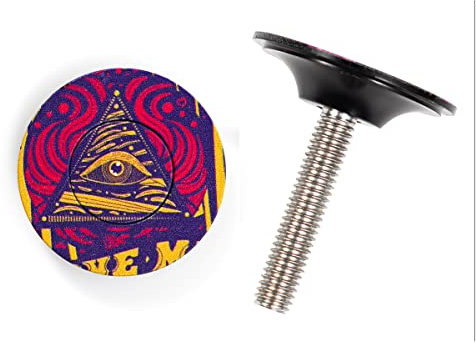 CNCLOL Tappo Serie Sterzo MTB 1 1/8，Tappo Stelo Forcella Alluminio， con Vite in Leghe Acciaio.