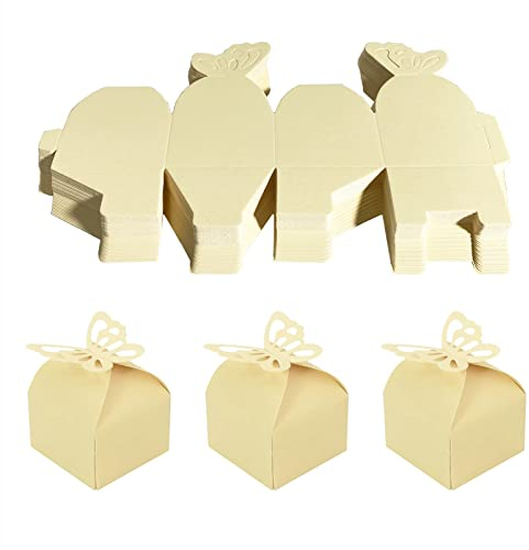 Süßigkeiten Schachtel Hochzeit 50 STK Klein Geschenkbox Hochzeit Gastgeschenk Boxen Schmetterling Geschenkbox Gastgeschenk Süßigkeiten Kästen für Geburtstag Party Taufe Babyparty