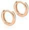Mary & Jules Creolen Rosegold 925 Sterling Silber rosé vergoldet, Huggies, goldene Ohrringe Damen aus recyceltem Silber, Klappcreolen, Damen Ohrringe, Echtschmuck Ohrstecker für Frauen und Mädchen