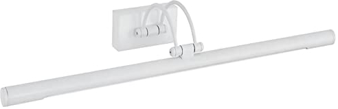 PAPUQ Aplique LED de pared para iluminar cuadros, espejos, murales, 8W estilo tradicional y elegante,tono de luz cálida 3000K, Color Blanco, totalmente articulado y giratorio. 50cm