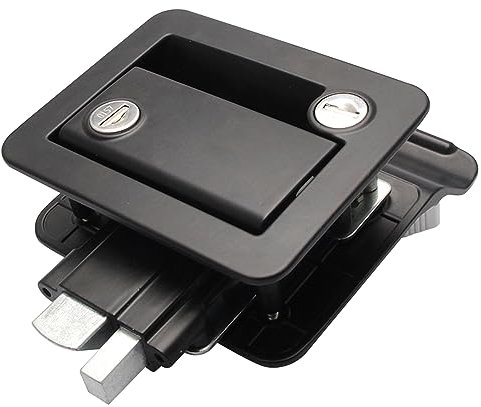 Cerradura de puerta de entrada de autocaravana, aleación de aluminio, cerraduras mecánicas internas y externas, cerradura de seguridad integrada para caravana y remolque de viaje