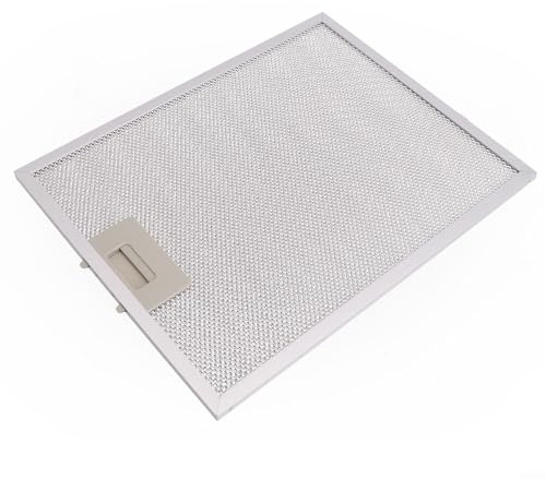 URPIZY Metall-Fettfilter für Dunstabzugshaube, 350 x 285 x 9 mm, Metallgitter, Dunstabzugshaube, Filter aus Metallgeflecht, 2 Stück
