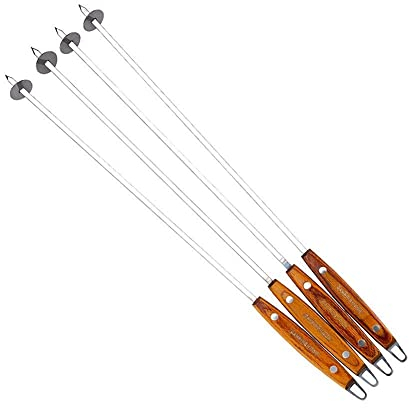Brochetas de barbacoa profesionales Brochetas de acero inoxidable para brochetas de frutas Palitos de brocheta para barbacoa Brochetas de kebab para barbacoa Brochetas de barbacoa Brocheta de metal