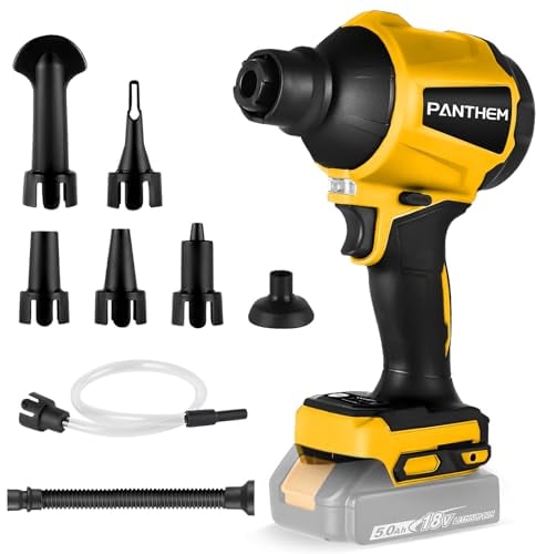 Dust Blower Replacement for Dewalt 20V (NO Battery), Cordless Brushless Handheld Blower, Air Blower with 4 Speeds, Blowing suction Compressed Air Mattress Pump for PC Keyboard, Air Bed Pool Toy