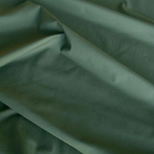 TOLKO elastischer Baumwollstoff Meterware für Hose Jacke Rock Kleid | Baumwolle Meterware Dekostoff Stretch Stoffe zum Nähen (Wald Grün)