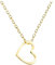 Sofia Milani - Damen Halskette 925 Silber - vergoldet/golden - Herz Anhänger - N0764