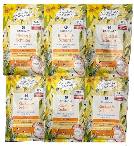 6-er Pack Dresdner Essenz Badesalz Rücken & Schulter 6 x 60g